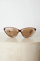 Blush frame sunglasses with dark lenses, the Flint Sunglasses in Blush by Esther & Co