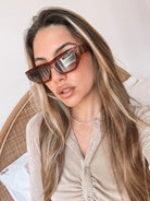 Millie tortoise sunglasses, side view