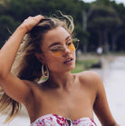 Dayton yellow sunglasses, angle view
