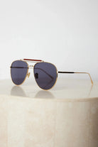 Presley gold-tone sunglasses, angle view