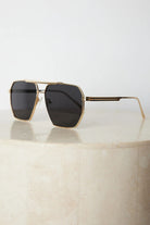 Jamie gold-tone sunglasses, folded view