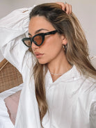Finlay blush sunglasses, side view