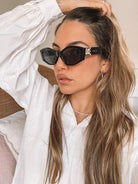 Iris black sunglasses, side view