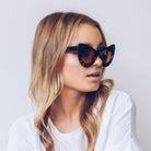 Berlin tortoise sunglasses, folded view