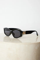Iris black sunglasses, angle view
