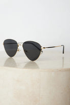 Cora gold-tone sunglasses, angle view