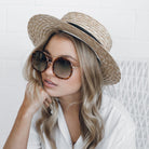 Ricky tortoise sunglasses, side view