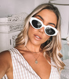 Jaxx white sunglasses
