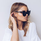Berlin black sunglasses, side view